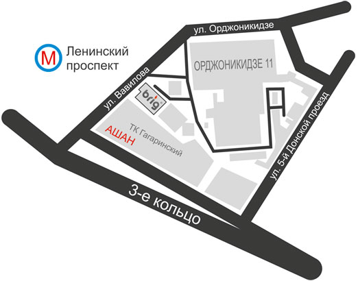 Схема проезда Бриг